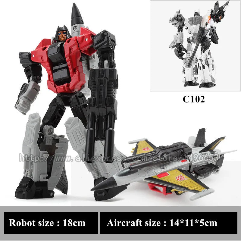 Haizhixing 5 IN 1 Transformation Robot Car Toys Anime Devastator Aircraft Tank Model KO Boys Truck Collection Kid Adult Gift
