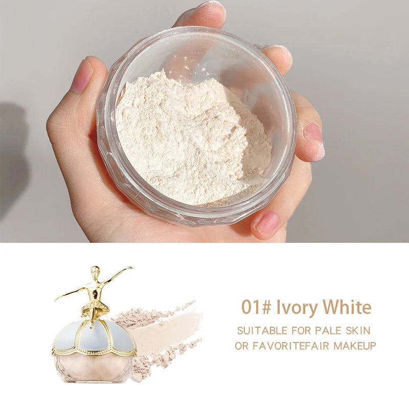 Creative Loose Powder Ballerina Makeup Loose Powder Long-lasting Waterproof Natural Whitening Makeup Matte Invisible Pore gift