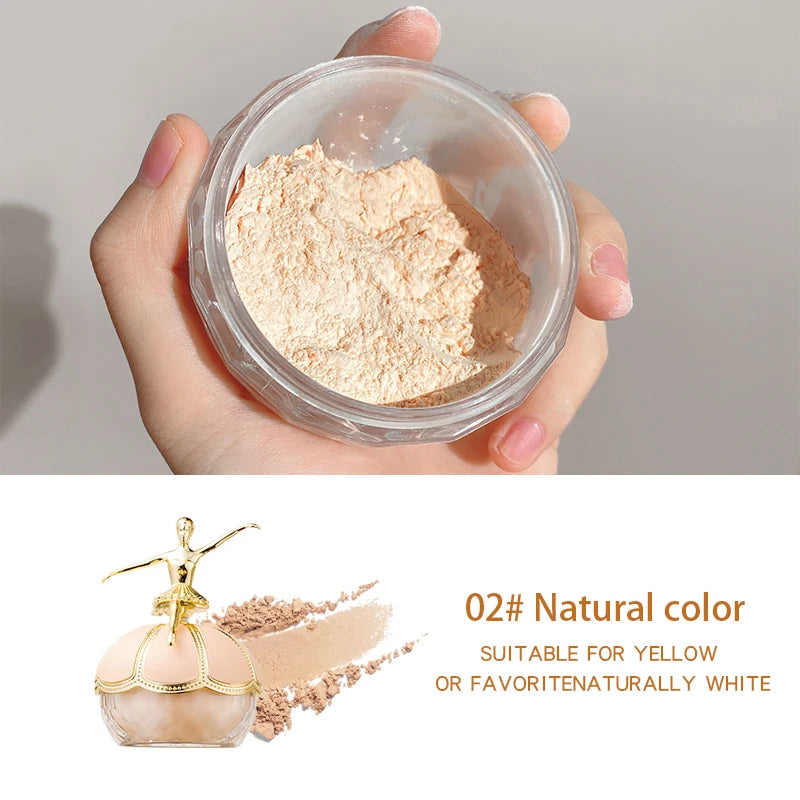 Creative Loose Powder Ballerina Makeup Loose Powder Long-lasting Waterproof Natural Whitening Makeup Matte Invisible Pore gift