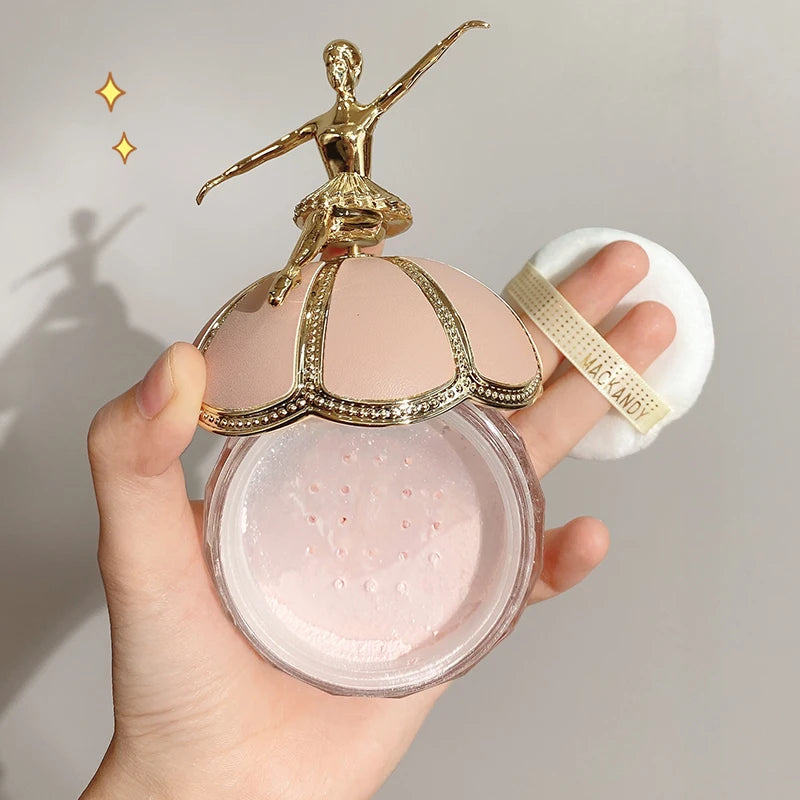 Creative Loose Powder Ballerina Makeup Loose Powder Long-lasting Waterproof Natural Whitening Makeup Matte Invisible Pore gift