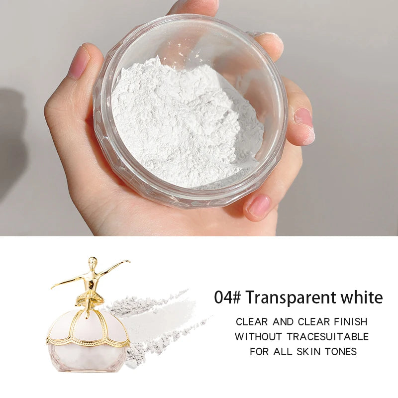 Creative Loose Powder Ballerina Makeup Loose Powder Long-lasting Waterproof Natural Whitening Makeup Matte Invisible Pore gift