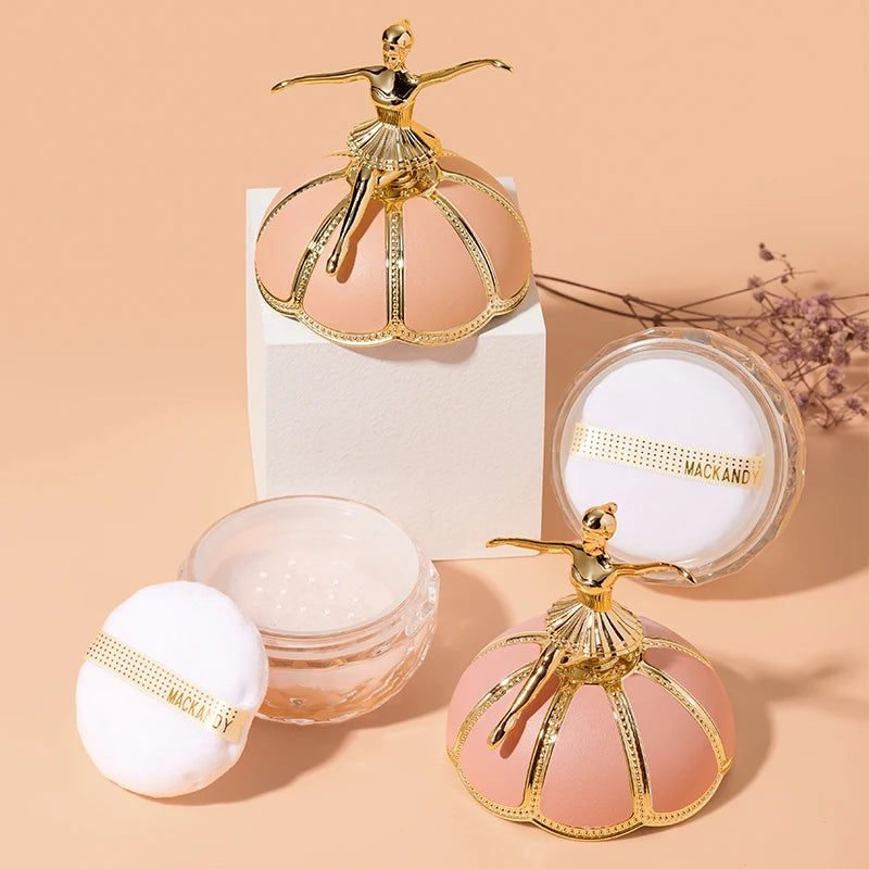 Creative Loose Powder Ballerina Makeup Loose Powder Long-lasting Waterproof Natural Whitening Makeup Matte Invisible Pore gift