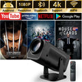 SMART CINEMA 4K: Mini Projetor Portatil com ANDROID INTEGRADO ( 130 POLEGADAS)
